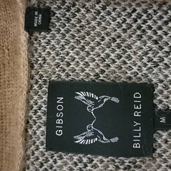 Billy Reid x Gibson Cardigan Sweater Prairie Sand Medium - Picture 4 of 5